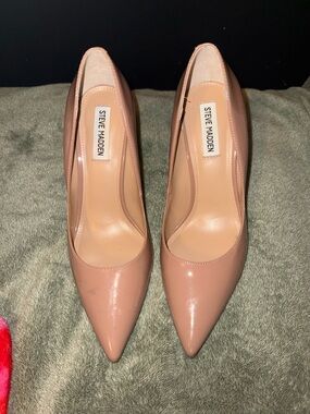 Steve Madden Blush Patent Pointed-Toe Pumps